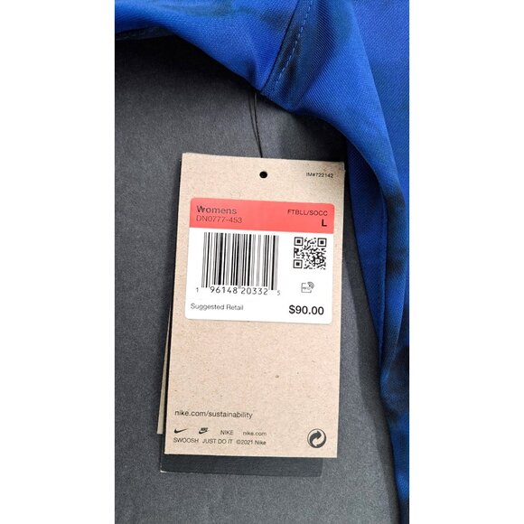 Nike USA Soccer Jersey Blue Black Tie-Dye Slim Fit Dri-Fit Women Large DN0777453 - Picture 6 of 11